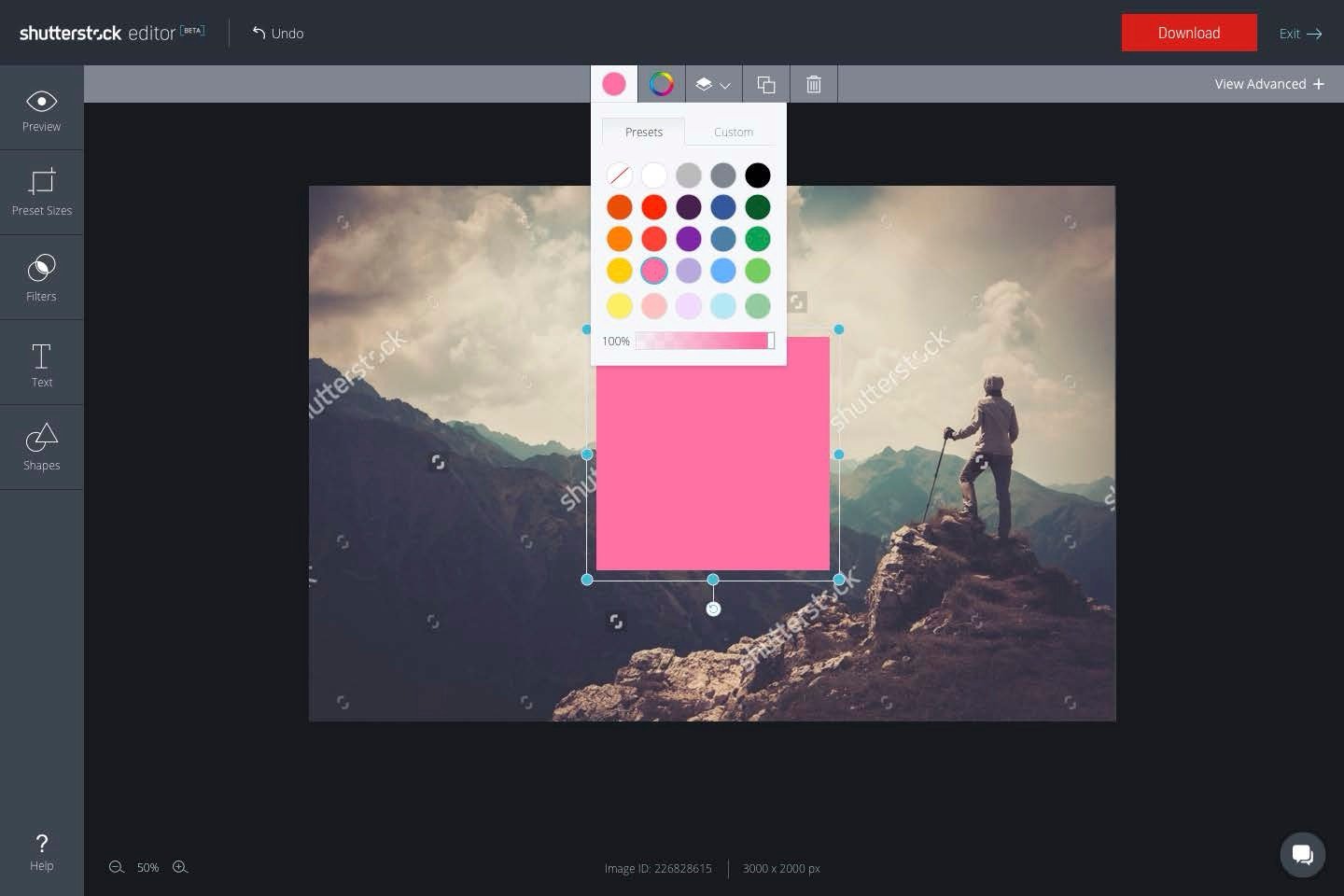 Two computer screens displaying graphic design software with photo editing tools.
